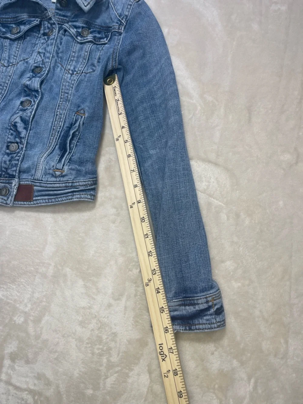 Anthropologie Pilcro and the Letterpress Light Blue Denim Jacket Women’s XS - Picture 8 of 8